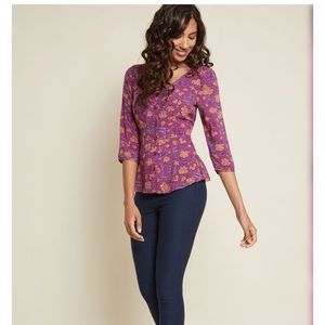 ModCloth Peplum Blouse